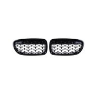 Honeycomb Front Grill FOR 5 Series FOR F10 F18 ABS Dual Line Kidney Grille Front Bumper Mesh Direct Replacement Parts Centre Front Bumper Grille(Type 7)