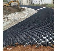 Honeycomb Ground Control Mesh Geo Grid for Hill Stabilization Driveway & Pathway Soil Retention Easy Install Pea Gravel Stabilizer 4x4m/13x13ft Size
