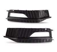 Honeycomb Mesh Compatible With Audi A4 B8.5 S-Line S4 2012 2013 2014 2015 Fog Light Lamp Cover Grill Front Bumper Grille RS4 Style 8K0807681(Black)