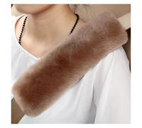 Honeycomb Mesh Front Grille 1pcs Soft Car Seatbelt Cover Comfortable Driving Pillow Pad Seat Belt Safety Strap Shoulder Pads Universal(Brown)