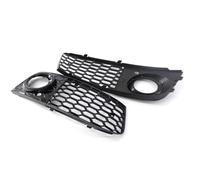 Honeycomb mesh grille Compatible With A4 B8 2008-2012 Front Bumper Honeycomb Mesh Grill Left Right Front Bumper Fog Light Grill Cover Trim 1 Pair 8KD807682