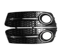 Honeycomb mesh grille Compatible With A4 B8 2009 2010 2011 Glossy Black Car Front Fog Light Mesh Grille Cover Fog Lamp Honeycomb Grille Cover 8KD807682 8KD807681