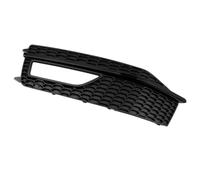 Honeycomb mesh grille Compatible With A4 S4 2013 2014 2015 Glossy Black Front Bumper Grille Foglights Covers Frame Hole Protect 8K0807682M 8K0807681L