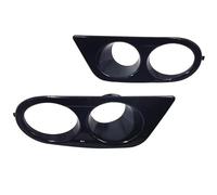 Honeycomb mesh grille Compatible With E46 M3 2 Door 2001 2002 2003 2004 2005 2006 1 Pair Glossy Black Fog Light Cover Frame Fog Lamp Hood 51112695255 51112695256