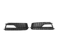 Honeycomb mesh grille Compatible With For A5 S5 2013 2014 2015 2016 Front Bumper Fog Light Grilles Cover Trim Fog Grille Front Bumper 8T0807681K 1 Pair