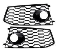 Honeycomb mesh grille Compatible With RS7 4.0L Hatchback 4-Door 2014 2015 2016 2017 2018 Front Bumper Honeycomb Mesh Fog Light Cover 4G8807681G 4G8807682G