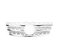 Honeycomb Mesh Grille FOR W164 ML430 ML320 ML350 ML500 2009-2011 ABS Plastic Car Facelift Front Grilles Replacement Front Grille(Silver)
