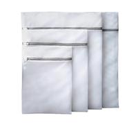Honeycomb Mesh Laundry Wash Bag, Mesh Laundry Bags Polyester Coarse Basket 4pcs For Wash Machine Delicates With Zipper S-XL