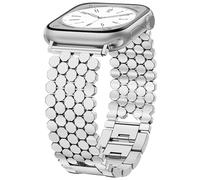 Honeycomb Metal Band for Apple Watch 38/40/41/42/44/45/46/49mm, Elegant Adjustable Link Bracelet for Women, Compatible with Apple Watch Series Ultra SE 11 10 9 8 7 6 5 4 3 2 1