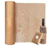 Honeycomb Packing Paper Roll 30cm x 30M, Bubble Wrap Alternative, Brown Packing Paper, Cushioning Wrap Paper for Moving House, Gift Packing, Shipping
