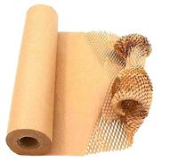 Honeycomb Packing Paper Roll - 380mm x 30M Kraft Hive Protection | Bubble Wrap Alternative Cushioning for Moving, Shipping, Gift Wrapping, Packing Fragile Items and Crafts