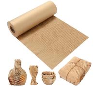 Honeycomb Packing Paper Roll-50Mx 30cm Alternative to Bubble Wrap for Packing Paper Cushioning Wrap During Shipping, Moving and Breakables