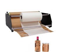 Honeycomb Paper Dispenser, Manual Roll Holder with Dual Axis Structure, No Tape or Scissors Required, Evenly Stretched for Crafts and Ceramics