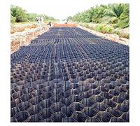 Honeycomb Paving Grid 5x5m (16.4x16.4ft) Permeable Gravel Stabilizer Foldable Lawn Paver for Garden Patio Driveway EcoFriendly Ground Reinforcement.