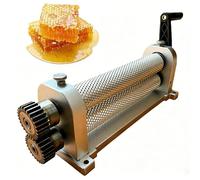 Honeycomb Printing Stamper, 280mm Beeswax Roller, Foundation Mill with Engraved Rollers for Beekeeping Honeycomb Production 5.4mm