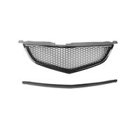 Honeycomb Style Front Grille Racing Grill For Acura TL 2004-2006 Carbon Fiber Look/Gloss/Matte Black Upper Bumper Hood Mesh Grid Front Radiator Grille Panel(Matte Black)
