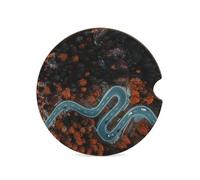Honeycomb Texture Car Cup Coaster Mountain Path(1PCS) - Premium PVC Anti-Scratch Insert Coaster & Car Coasters Cup Holder Insert Car Cup Holder Coasters for Peugeot & Car Cup Holder Coa