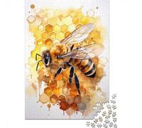 Honeycomb Wall Art Print 1000 Piece Jigsaw Puzzle for Adults, 52x38cm/1000pcs, January Puzzle Activity, Relaxing Home Time And A Fresh Start