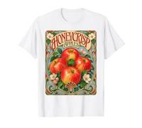 Honeycrisp Apples Art Nouveau Vintage Poster Value Graphic T-Shirt, Men, White, L