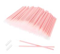 Honeydak 300 Pcs Disposable Eyeshadow Brushes Eyeliner Applicator Tool Pink Eyeshadow Applicators Lip Applicators Eye Lash Wands Makeup Tool for Eye Makeup Lashes Detail Painting