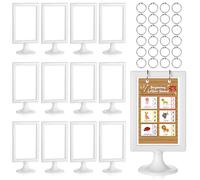 Honeydak Mini Anchor Chart Stand,4 x 6 Inches Flash Cards Accessories for Classroom Teaching Aids Interactive Displays and Reusable Visual Presentations Display (12 Pcs)