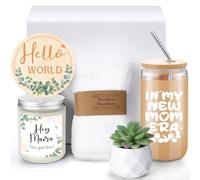 Honeydak New Mom Gift, Pregnancy Gift for First Time Mother, Green Leaf New Mom Care Package, Present for Women Before Birth, Present for Expecting Mother, Postpartum Essentials (Gift Box not Include)