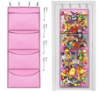 Storage for Stuffed Animal - Over Door Organizer for Stuffies, Baby Accessories, and Toy Plush Storage / Easy Installation with Breathable Hanging Storage Pockets Big Girls Chair Toddler Large Bag