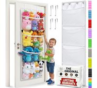 Honeyera The Original Stuffed Animal Storage (Patent Pending) - Over Door Organizer for Stuffies, Baby Accessories, Toy Plush Storage/Hammock Hanging Storage Net Big Girls Toddler Large Bag