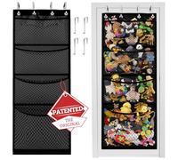 Honeyera The Original Stuffed Animal Storage (Patented) - Over Door Organizer for Stuffies, Baby Ideas Holder, Toy Plush Hammock Hanging Net Big Girls Toddler Large Bag Animals Stuffy Behind