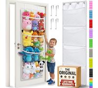 Honeyera The Original Stuffed Animal Storage (Patent Pending) - Over Door Organizer for Stuffies, Baby Accessories, Toy Plush Storage/Hammock Hanging Storage Net Big Girls Toddler Large Bag
