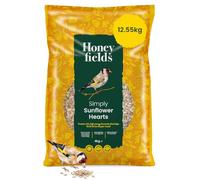 Honeyfields - Simply Sunflower Hearts Bird Food, High Energy (12.55kg) | Rich in Protein and Oil, Supports Healthy Feathers, Wholesome Ingredients, Husk Free, No Mess, No Waste, Year-Round Feeding