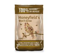 No Grow Bird Seed Mix for Wild Birds - Wild Bird Food for Small Birds for Patios and Non-Grass Areas, Kibbled Sunflower Hearts, Kibbled Peanuts, Ground Feeding and Bird Tables (1.6kg) - Honeyfield’s