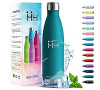 HoneyHolly 750ML Stainless Steel Double Wall Insulated Water Bottle, BPA-Free, Leak-Proof, Keeps Hot/Cold Up to 12/24 Hours, Perfect for Home, Gym, Travel, Car, Camping, Walking, School or Office