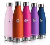 HoneyHolly Children's Stainless Steel Water Bottle, 500 ml, BPA-Free, Thermos Flask, Double Walled, Suitable for Carbonated Drinks, Sports Water Bottle for Fitness, Gym, Bicycle