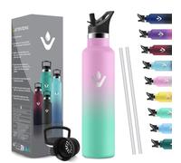 HoneyHolly Insulated Bottle, 1L, BPA-Free, Insulated Bottle, Double Walled, 18/8 Stainless Steel, Stainless Steel Water Bottle, with Straw, Water Bottle for Sports, Hiking, School, Office