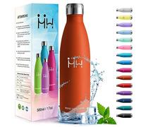 HoneyHolly Insulated Water Bottle - 500 ml - BPA-Free Reusable Insulated Bottle for Hot and Cold Drinks Sports Bottle for Running, School, Office, Football