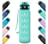 HoneyHolly Sports Water Bottle, Leak-Proof, 500 ml, Children's Drinking Bottle, Motivational with Time Marking, Water Bottle, Sports Bottle, Suitable for Carbonated Drinks, for School, Fitness