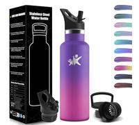 HoneyHolly Stainless Steel Drinking Bottle, 750 ml, BPA-Free, Leak-Proof Insulated Flask, Double-Walled Water Bottle with Straw for Sports, Hiking, Office