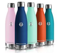 HoneyHolly Stainless Steel Drinking Bottle 750 ml Thermos Flask BPA-Free Leak-Proof Water Bottle Suitable for Carbonated Drinks for Fitness Gym Bicycle