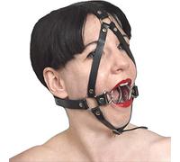 Honeylust - Lockable SM bondage gag with 2 metal rings for a wide-open mouth - Sex toys - BDSM mouth spreader