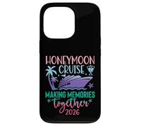 Honeymoon Cruise 2026 Just Married Matching Couples Vacation Case for iPhone 13 Pro