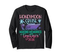 Honeymoon Cruise 2026 Just Married Matching Couples Vacation Long Sleeve T-Shirt