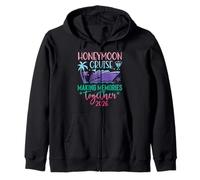 Honeymoon Cruise 2026 Just Married Matching Couples Vacation Zip Hoodie
