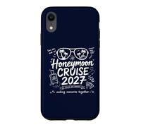 Honeymoon Cruise 2027 Matching Couple Just Married Vacation Case for iPhone XR