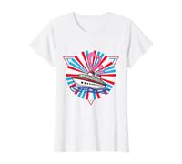 Honeymoon Cruise Vintage Value Graphic T-Shirt, Women, White, S