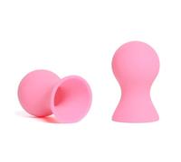 Honeypleasures Silicone Nipple Suckers, Pair for Nipple & Breast Play (Light Pink)