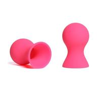 Honeypleasures Silicone Nipple Suckers, Pair for Nipple & Breast Play (Pink)