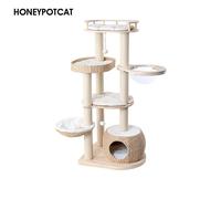 HONEYPOT CAT Solid Wood Cat Tree 210012pro