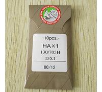 HONEYSEW 10PCS ORGAN Flat Shank Needles 15X1 HAX1 130/705H SIZE 8,11,12,14,16,18,21,22 (Organ 80/12)