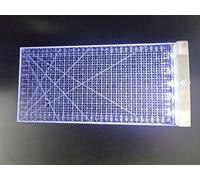 HONEYSEW 15 x 30cm Sewing Acrylic Ruler Fabrics Glow DIY Quilting Tools for Precise Cutting